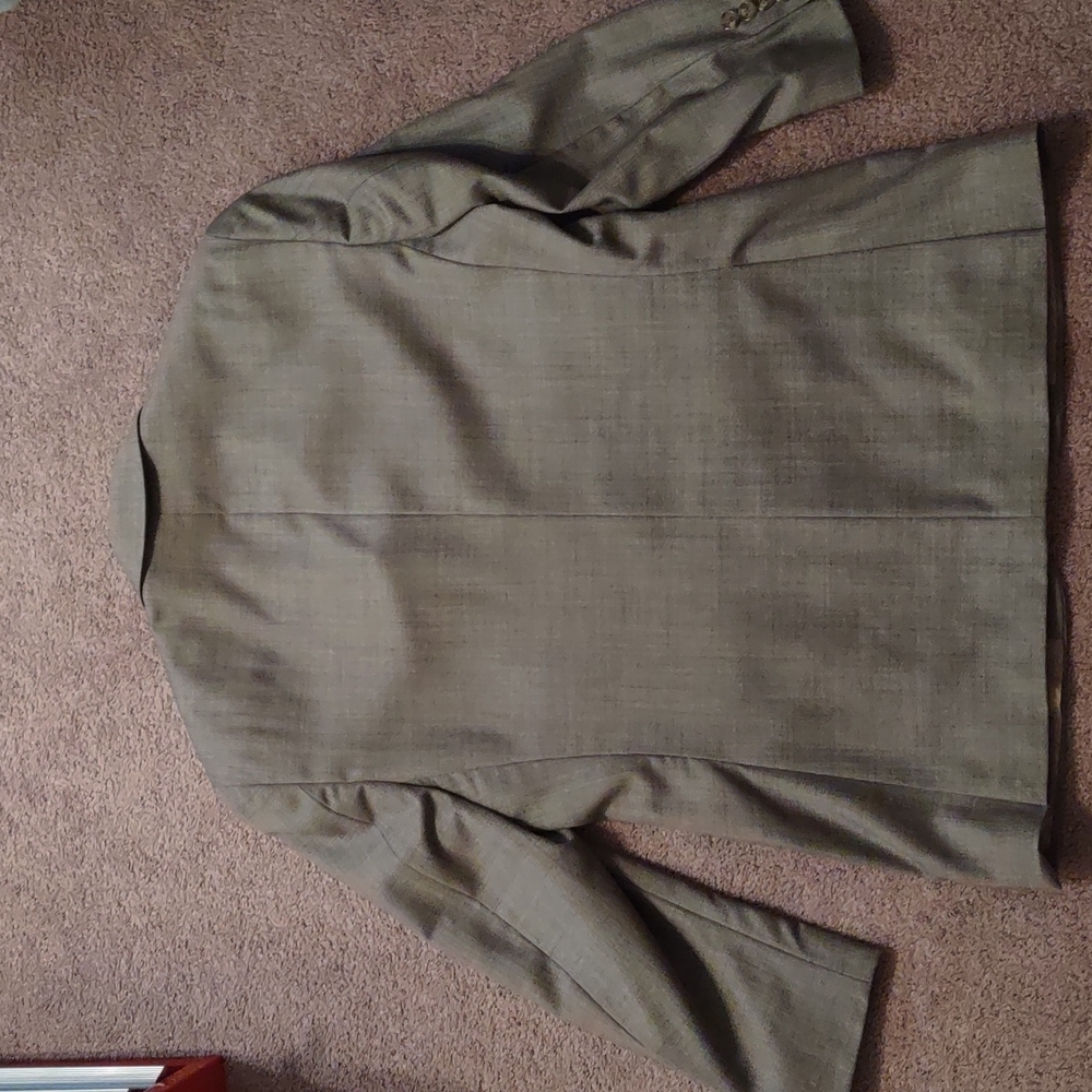 Bill Blass Menswear Tan Suit Jacket And Pants - Picture 2 of 9